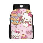 Sac  dos hello kitty, sac  dos de voyage pour ordinateur portable, sac d'cole rsistant  l'eau, durable ...