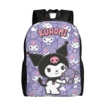 Sac � dos kuromi pour �cole primaire, coll�ge, grande capacit�, sac � bandouli�re, sac � dos d�contract�, ...