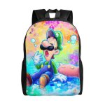 Sac à dos luigui mansion pour école primaire, collège, grande capacité, sac à bandoulière décontracté ... Sac à dos luigui mansion pour école primaire, collège, grande capacité, sac à bandoulière décontracté ...