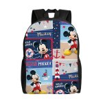 Sac  dos mickey mouse pour adolescent, cartable en toile, sac  dos pour ordinateur portable, unisexe ...
