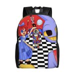 Sacs � dos num�riques de cirque pour gar�ons et filles, sacs pour ordinateur portable de dessin anim�, ...