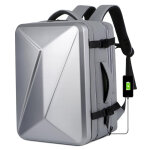 Sac a dos ordinateur grande capacit� imperm�able avec port usb 162 light gray yonis