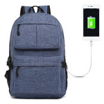 Sac a dos ordinateur multifonction avec port usb pour 15. 6 pouces noir bleu yonis