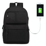 Sac a dos ordinateur multifonction avec port usb pour 15. 6 pouces noir noir yonis