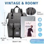 Sac a dos pour ordinateur portable, antivol impermable 27, 6l sac a dos femmes hommes 15. 6 pouces avec ...