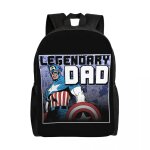 Sacs  dos personnaliss captain america legendary dad pour filles, garons, sacs d'cole, sacs de voyage, ...