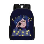 Sac  dos personnalis coraline shining stars, film d'horreur, pour hommes et femmes, cartable pour coliers, ...