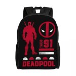Sacs  dos personnaliss deadpool tacos 1991, imprims en 3d, pour garons, filles, collge, cole, voyage, ...