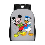 Sac  dos personnalise donald duck mickey mouse pour femmes, hommes, ecoliers, etudiants, cartable, convient ...