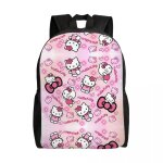Sacs  dos personnaliss hello kitty cats pour femmes, hommes, coliers, tudiants, cartable, convient ...
