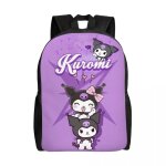Sac à dos personnalisé avec impression 3d du dessin animé kuromi pour garçons et filles, idéal pour l'école, ... Sac à dos personnalisé avec impression 3d du dessin animé kuromi pour garçons et filles, idéal pour l'école, ...