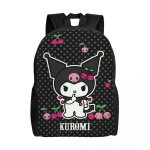 Sac  dos personnalis avec impression 3d, motif kuromi, dessin anim kawaii, pour filles, garons, cole, ...