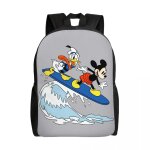 Sac  dos personnalise mickey mouse donald duck pour ordinateur portable, cartable pour femmes et hommes, ...