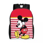 Sac  dos personnalis mickey mouse pour hommes et femmes, cartable pour coliers, tudiants, compatible ...