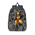 Sac � dos personnalise avec motif wolverine pour ordinateur portable, cartable pour femmes et hommes, ...