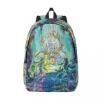 Sac � dos personnalise en toile avec dessin anime de la princesse ariel pour l'ecole et les voyages de ...