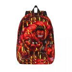 Sacs  dos personnalises en toile hulk rouge, imprimes en 3d, pour filles, garcons, cole, voyage, hommes ...