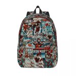 Sac à dos personnalise en toile iron man pour hommes et femmes, cartable pour etudiants, compatible avec ... Sac à dos personnalise en toile iron man pour hommes et femmes, cartable pour etudiants, compatible avec ...