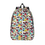 Sac  dos personnalise en toile avec motif manga mickey mouse pour hommes, femmes, etudiants, cartable, ...