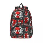 Sacs � dos personnalises en toile avec motifs de t�tes de spider - man pour hommes, femmes, ecoliers, ...