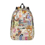Sac  dos personnalise en toile my friends tigrou winnie l'ourson pour hommes et femmes, cartable pour ...