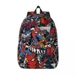Sacs  dos personnaliss en toile spider - man pour femmes et hommes, cartable pour tudiants, compatible ...