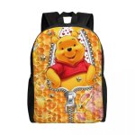 Sac  dos personnalis winnie l'ourson manga pour ordinateur portable, sac  dos dcontract pour femmes ...