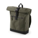 Sac ? dos roll - top 12l - compartiment ordinateur - bg855 - vert militaire
