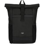 Sac a dos roll top femmes & hommes noir - no 2 - backpack pour l'ecole, l'universit - compartiment ordinateur ...