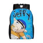 Sac  dos sml jeffy pour cole primaire, collge, grande capacit, sac  bandoulire dcontract, sac ...