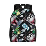 Sac  dos star wars pour adolescent, cartable en toile, sac  dos pour ordinateur portable, unisexe - ...