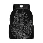 Sac  dos star wars pour adolescent, cartable en toile, sac  dos pour ordinateur portable, unisexe - ...