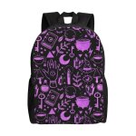 Sacs � dos textur�s violets witchy things pour hommes, femmes, �coliers, �tudiants, cartable pour ordinateur ...