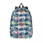 Sac � dos en toile avec motif de visages cousus sur mesure pour garcons, filles, coll�ge, �cole, voyage, ...