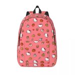Sac  dos en toile personnalise avec impression 3d hello kitty pour filles et garcons, ideal pour l'ecole, ...