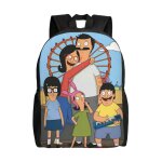 Sac  dos unisexe bob's burgers belcher family pour ordinateur portable, cartable d'cole, cartable d'tudiant ...