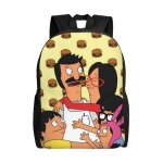 Sac  dos unisexe bob's burgers comic family, cartable pour ordinateur portable, cartable pour tudiant, ...