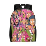 Sac  dos unisexe louise belcher bob's burgers pour ordinateur portable, cartable d'cole, cartable d'tudiant ...