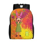 Sac  dos unisexe louise kuchi kopi de bob's burgers pour ordinateur portable, cartable pour tudiant, ...