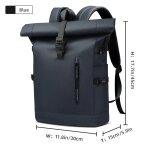 Sac � dos de voyage extensible hk ¿ grande capacit�, �tanche, ordinateur 15, 6 pouces, port usb - bleu ...