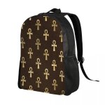 Sac  dos de voyage motif ankh gyptien pour femmes et hommes, cartable pour ordinateur portable, sac ...