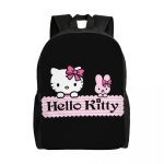 Sac  dos de voyage personnalis hello kitty pour hommes et femmes, cartable d'cole, d'ordinateur, d'tudiant ...