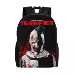 Sac  dos de voyage personnalis avec motif de film terrifier pour femmes et hommes, cartable d'cole, ...