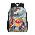 Sac  dos de voyage personnalis winnie l'ourson pour femmes et hommes, cartable pour ordinateur portable, ...