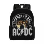 Sac à dos de voyage vintage rock ac dc pour hommes et femmes, cartable d'ordinateur, sac à dos de groupe ... Sac à dos de voyage vintage rock ac dc pour hommes et femmes, cartable d'ordinateur, sac à dos de groupe ...
