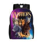 Sac � dos warrior cats pour �cole primaire, coll�ge, grande capacit�, sac � bandouli�re d�contract�, ...