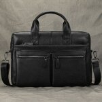 Sac  main en cuir group pour homme d'affaires, etui bombe adapt  un pc de 15 pouces, pour ordinateur ...