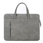 Sac  main en cuir pu tanche pour hommes et femmes, sacoche pour ordinateur portable pouces, avec manches ...