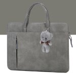 Sac � main en cuir pu �tanche pour hommes et femmes, sacoche pour ordinateur portable pouces, avec manches ...