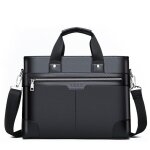 Sacs  main en cuir pu pour hommes, sacs  bandoulire fashion business, sac noir pour documents en cuir ...